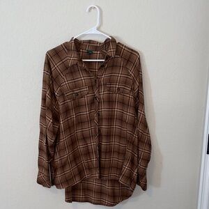 Brown Plaid Shirt